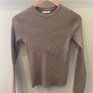 Ribbed Long Sleeve Sweater